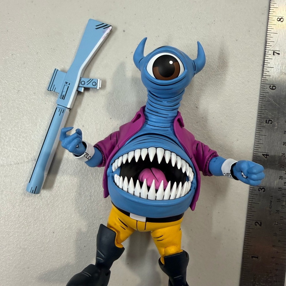 Neca TMNT Cartoon Series Bellybomb Action Figure with Blaster Accessory 7 Inch